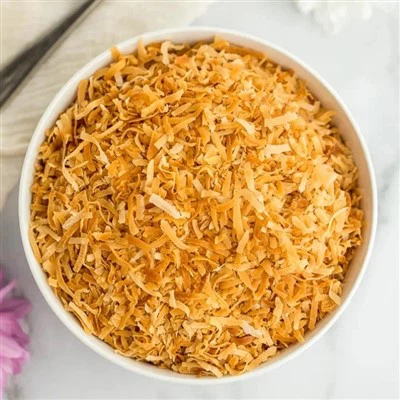 جوز الهند المبشور المحمص